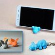 2_b_pDSC04175.jpg Keychain / Smartphone Stand (Dog and Bunny)