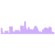 Austin.stl Wall silhouette - City skyline Set