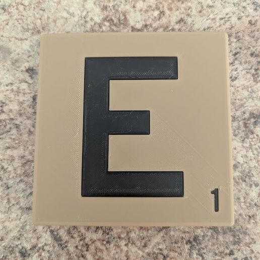 Letter-E-Tile.jpg Letra E Azulejo Scrabble
