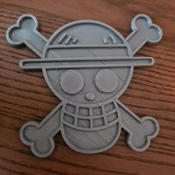 20220301_174536.jpg Free STL file One Piece Jolly Roger・3D printable model to download