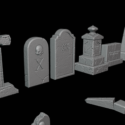 Untitledfdfd.png tombstones and graveyard fences for spooky ghost army