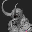 24.jpg LOKI Bust With Helmet - Tom Hiddleston - - Marvel - Avenger 3D print model