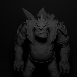 ogre_front.png Archivo STL guerrero ogro・Objeto imprimible en 3D para descargar