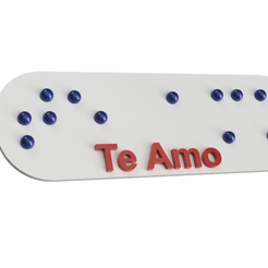 llavero2.png Free STL file I Love You Keychain in Braille・3D print design to download, Jonathan_1990