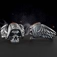 Ring-380.jpg Anillo de calavera con alas Modelo 3D
