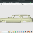 Screenshot-1642.png 1964 Chrysler Newport Town & Country Wagon, scale model, hollow shell body, resin, FDM, printable, stl
