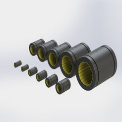 Drylin1.JPG Archivo 3D gratis Cuscinetti lineari Drylin serie RJZM-01- misure 5-6-8 e serie RJUM-01- misure 10-12-16-20-25-30-40-50・Modelo para descargar y imprimir en 3D