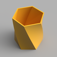 twisted hexagon vase v2 front-top crop.png Twisted Hex Vase / Pencil Holder