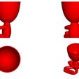 Vaso_17_Rojo_2.jpg Free STL file JARRÓN MACETA ROBERT 17 - VASE FLOWERPOT ROBERT 17・Object to download and to 3D print
