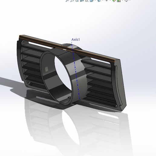 CustomPartsLT VW Passat B5/B5.5/B5+ 52mm Gauge Pod Holder – Center Air Vent, Direct Replacement, Black, Made In Lithuania