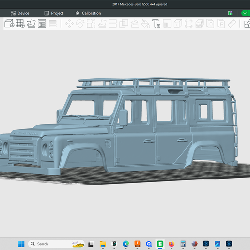 🐚 1986 Land Rover Defender D110, range rover, scale hollow interior ...