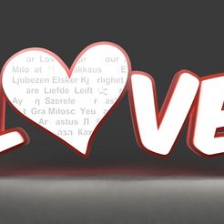 love3.jpg 3D file Love wall lamp with heart・3D printer design to download, Brightboxdesign01