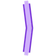 KWR3_Schwelle_D.stl Double crossing turnout 22.5° (R3, track 1)