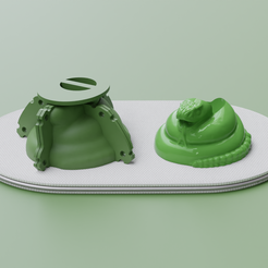 serpiente_cascabel_r.png Archivo 3D Molde Maceta Serpiente・Modelo de impresora 3D para descargar