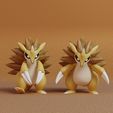 sandslash-line-render.jpg Pokemon - Sandshrew and Sandslash with 2 poses