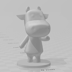 ac cow.PNG Free STL file Animal Crossing Cow・Model to download and 3D print