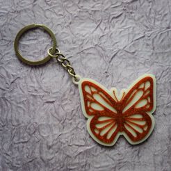 IMG_20210309_222154_690.jpg Archivo STL Llavero mariposa・Diseño imprimible en 3D para descargar