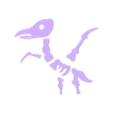 Ptero Skeleton Puzzle2.stl Pterodactyl Dinosaur Skeleton Puzzle – Educational Toy – DIY Assembly Model – STL File