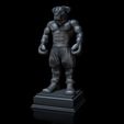 ShopA.jpg Rottweiler dog figurine with boxing gloves