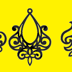 pendientes.png Free STL file Elegant earrings・Model to download and 3D print