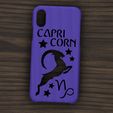 Case iphone X y XS Capricorn1.png Case Iphone X/XS Capricorn sign