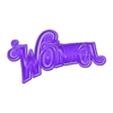 Willy Wonka Letter.stl Wonka Charm: 3D Sign Inspired by the Magical Movie