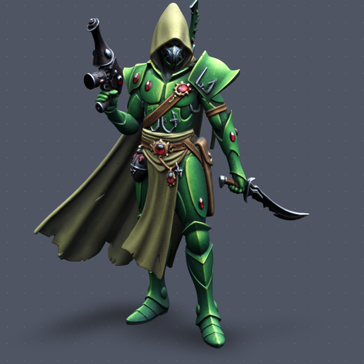 space elf raider 3D model