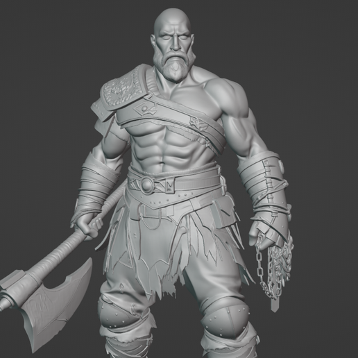 God Of War  – Epic Fantasy Warrior STL for 3D Printing