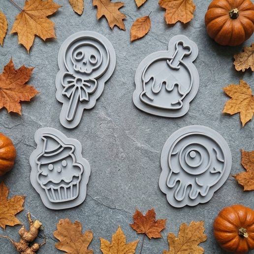 Halloween Cookie Cutters – Spooky Treats & Eye Set