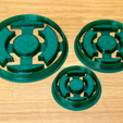 green_lantern_all_sizes.png Lantern Corps Cookie Cutters (Full Set)