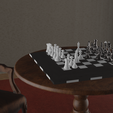 chess-room-for-set-close.png American Stauton Chess Set + Chess Board Standart