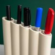 penflute-wavy-pencil-holder-by-slimprint.jpg Free 3MF file PEN FLUTE, desk organizer・3D printer model to download