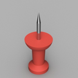 Capture d’écran 2017-01-20 à 15.51.43.png Free STL file Push Pin (functional)・3D printer model to download