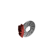 brake_disc_with_caliper.png RC Drift Brake Disc without hex fits most RWD Drift chassis