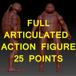 Capa.jpg Fichier 3D Tmnt Teenage Mutant Ninja Turtle Action figure・Objet pour imprimante 3D à télécharger