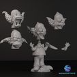 22.jpg Krusty der Clown Bobblehead Puppe - Halloween Edition 3D Druck Set mit austauschbaren Köpfen & Feder (Pre-Supported)