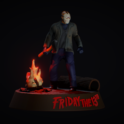 IMG_2563.png STL file Jason Voorhees Friday the 13th Diorama・3D printable design to download, MikeMakes08