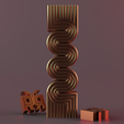 render.png S-shaped silicone spiral candle mold