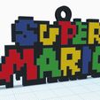 Foto-logo-super-mario-3.jpg SUPER MARIO BROS keychain set, PIXEL ART style