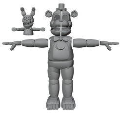 Funtime-Freddy-With-BonBon.png Five Night At Freddy's Funtime Freddy con BonBon Archivos para Cosplay o Animatronics