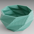 01.png STL-Datei Low poly planter kostenlos・Modell für 3D-Druck zum herunterladen