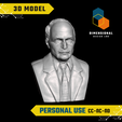 Carl-Jung-Personal.png 3D Model of Carl Jung - High-Quality STL File for 3D Printing (PERSONAL USE)