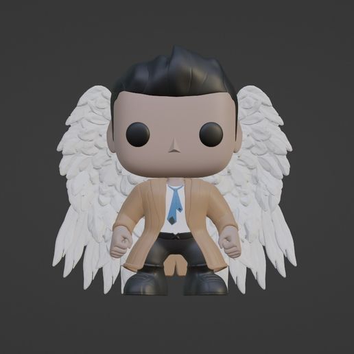 🐉 Supernatural Castiel Funko Pop・ 3D File for ・Cults
