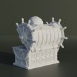 8.jpg Skull Treasure Box Dice Box Pattern 3D print model