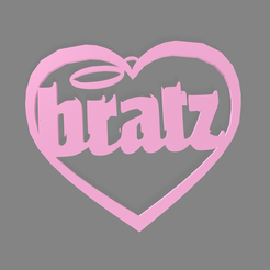 coração-de-brinco-bratz-2-rosa.png STL-Datei bratz Ohrring Herz 3D-Druck Modell・3D-Druckvorlage zum Herunterladen