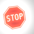 B-20-STOP.png 1/10 ROAD SIGN / ZNAK DROGOWY B20
