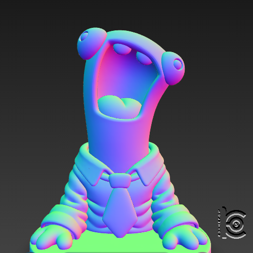 SNAG-1269.png Screaming Office Monster - 3D Model for Printing