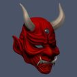 13.JPG Devil Mask-Hannya Mask-Samurai Mask-Satan mask for cosplay 3D print model