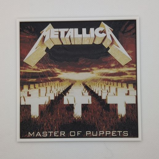 👾 Metallica: Master Of Puppets (1986) - Album Cover・Free STL