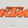 KTM_Logo_Keychain_-_SketchUp_Make.jpg Free STL file KTM logo keychain・3D printer design to download